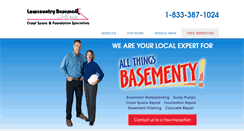 Desktop Screenshot of lowcountrybasementsystems.com